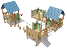 Игровой комплекс Эко 070004 для детской площадки Игровой комплекс Эко 070004 для детской площадки