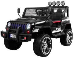 Детский электромобиль Black Jeep 4WD 12V - S2388, фото 1