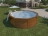 Бассейн диаметром 5,5 м. дерево темное