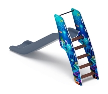 Горка пластиковая - ИО 42.01.01-07 - (серый скат) H=1200 (Морской) Горка пластиковая - ИО 42.01.01-07 - (серый скат) H=1200 (Морской)