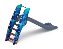 Горка пластиковая - ИО 42.01.01-07 - (серый скат) H=1200 (Морской) Горка пластиковая - ИО 42.01.01-07 - (серый скат) H=1200 (Морской)