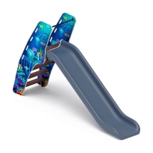 Горка пластиковая - ИО 42.01.01-07 - (серый скат) H=1200 (Морской) Горка пластиковая - ИО 42.01.01-07 - (серый скат) H=1200 (Морской)