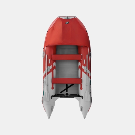 Gladiator C 370 AL ACTIVE Красно-белый моторная лодка ПВХ Алюминиевый пайол, фото 3