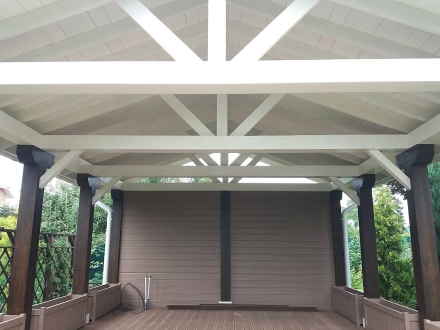 Деревянный навес КЕМБРИДЖ Базовая комплектация, фото 8