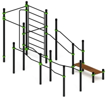 Воркаут ЛОВ 108 зеленый ВТ 102.13-02