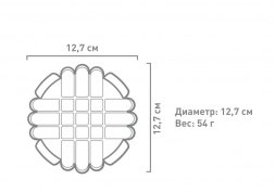 Массажный мяч GRID 12,7 см, фото 7