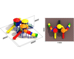 Детская игровая площадка Улитка 3.3, фото 2 Детская игровая площадка Улитка 3.3, фото 2