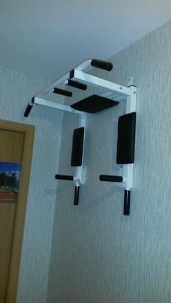 Турник-брусья-пресс  Effectsport ТБП-РБ 3 в 1 (настенный на раме, белый), фото 5