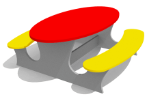 Детский столик ВСТ 1298 для игровой площадки Детский столик ВСТ 1298 для игровой площадки