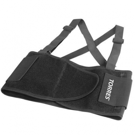 Суппорт поясницы &quot;TORRES&quot;, размер S, полиэстер, черный, обхват талии до 80 см, фото 1