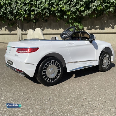 Электромобиль Mercedes-Benz Maybach S650 ZB188 Cabriolet белый, фото 8