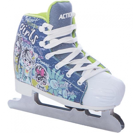 PW-250 Коньки ледовые раздвижные двухполозные 32-35, фото 1