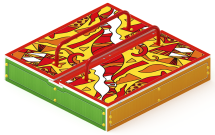 Песочница с крышкой средняя (Рыбы) - ИО 5.01.11-04