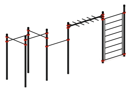 Воркаут 89 красный ВТ 11.22-01, фото 3