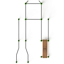 Воркаут ЛОВ 89 зеленый ВТ 101.13-02