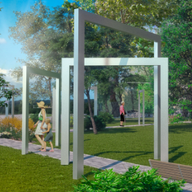 Арка декоративная малая из нержавейки, фото 3