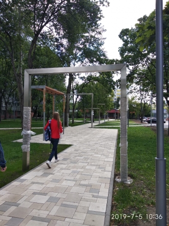 Арка декоративная малая из нержавейки, фото 7