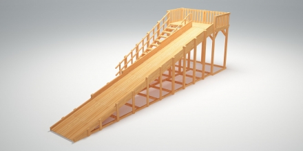 Зимняя деревянная горка &quot;Зима Wood&quot;-8, фото 2