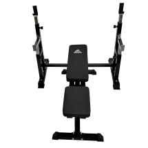 Скамья со стойками под штангу DFC DZ005ABB (чёрный, два короба)