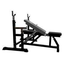 Скамья со стойками под штангу DFC DZ005ABB (чёрный, два короба)