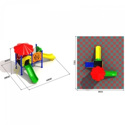 Детская площадка Лимпопо 2.3.1, фото 3 Детская площадка Лимпопо 2.3.1, фото 3