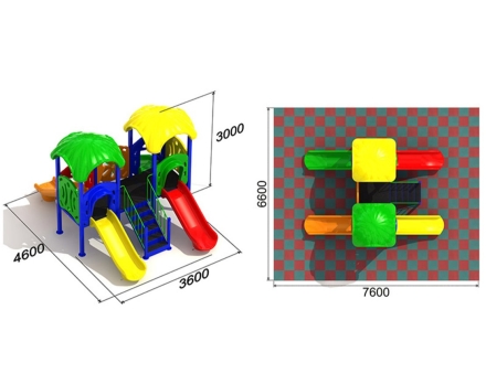 Детская игровая площадка Близнецы 1.2, фото 3