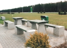 Скамейка «Стол» бетонная, габариты(см) - 200*57*86 , вес - 190 кг