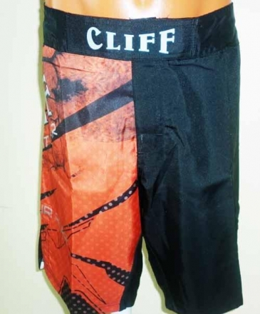 Шорты ММА ULI-8083 черно-красные, р.L, фото 1