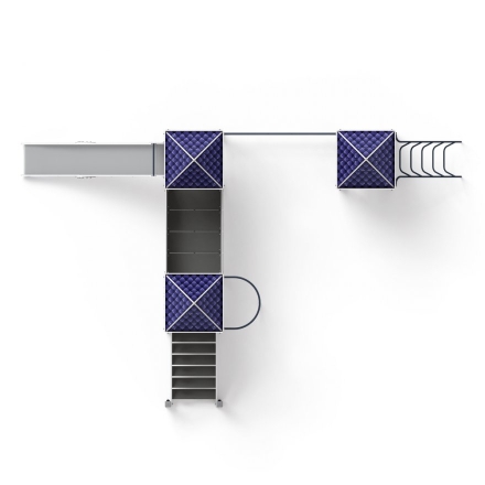 Детская игровая площадка Замок Пиксель ДИК 2.18.05-03 H=1500, фото 5