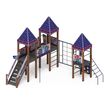 Детская игровая площадка Замок Пиксель ДИК 2.18.05-03 H=1500, фото 4
