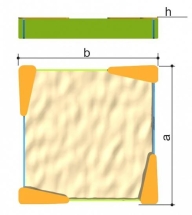 Песочница Romana 109.26.00 для детской площадки