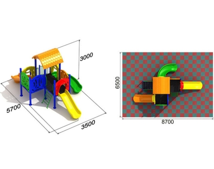 Детская площадка Мотылек 2.1, фото 2