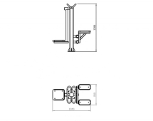 Уличный тренажер TORUDA "Маятник + Степпер" Уличный тренажер TORUDA "Маятник + Степпер"