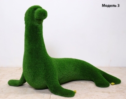 Топиари морской Лев Модель 3, h=130 см - газон Eco, фото 1