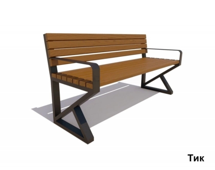 Скамейка садово-парковая Королев, Лиственница 1,8 м, фото 3