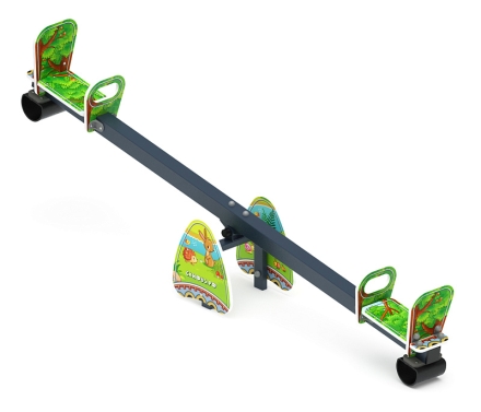 Качалка балансир со спинкой большой (Полянка) - ИО 21.М.01.05-П.02, фото 2