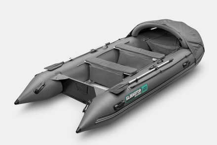Gladiator C 400 AL ACTIVE Темно-серый моторная лодка ПВХ Алюминиевый пайол, фото 2