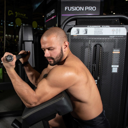 E-7030 Бицепс-машина сидя (Camber Cur). Стек 80 кг., фото 4