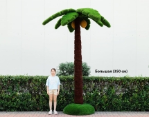 Топиари Пальма малая, кокосовая h=250см - газон Deluxe+Eco