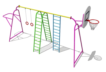 Спортивный комплекс ВСТ 8066 для уличной площадки, фото 1