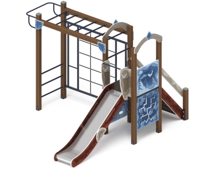 Детская игровая площадка Играйте с нами (Алтай) горка Н 1200 ДИК 2.01.1.05-04, фото 1