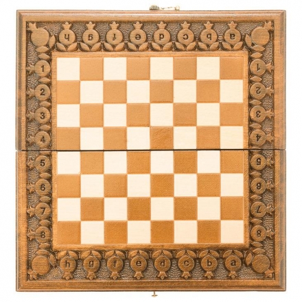 Шахматы + нарды резные с гранатами 40, Haleyan, фото 4