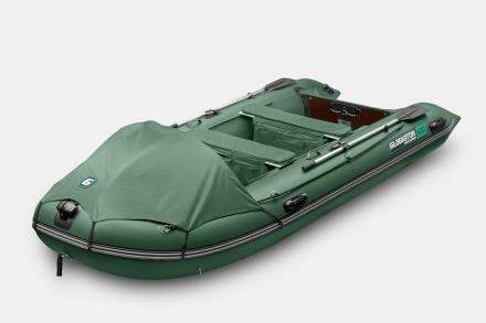 Gladiator C 400 AL ACTIVE Зеленый моторная лодка ПВХ Алюминиевый пайол, фото 1