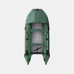 Gladiator C 400 AL ACTIVE Зеленый моторная лодка ПВХ Алюминиевый пайол, фото 3