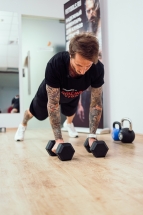 Гантель 45 кг гексагональная