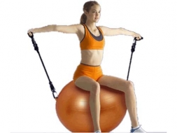 Мяч для фитнеса с эспандером &quot;GYM BALL&quot;