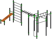 Воркаут ЛОВ 89 зеленый ВТ 101.14-02