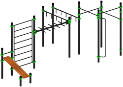 Воркаут ЛОВ 89 зеленый ВТ 101.14-02, фото 2