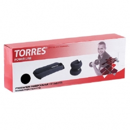 Утяжелители универсальные Torres 1кг - 2х0,5кг, серо-черный, фото 2