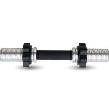 Гриф L490 мм, d-50 мм, замок гайка обрезиненная (хром), фото 1